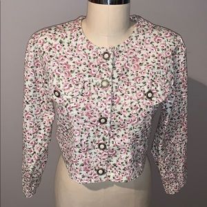 Vintage Floral Cropped Jacket! 🌺